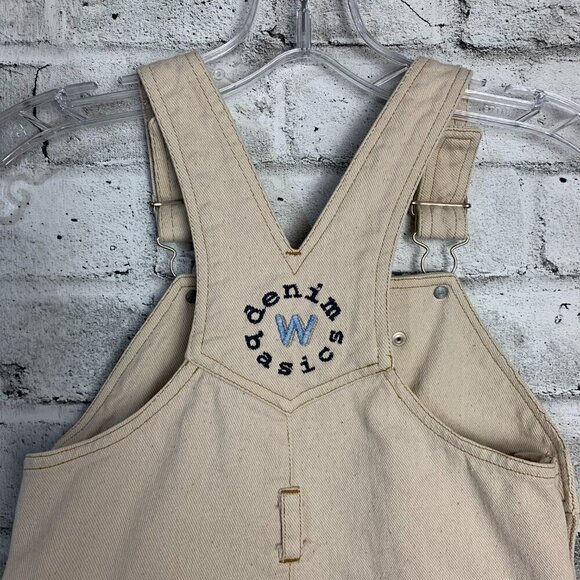 Vintage Weebok Denim Basics Kids Jean Carpenter Shortalls Bib Overalls Size 4T - Picture 6 of 11